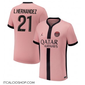 Paris Saint-Germain Lucas Hernandez #21 Terza Maglia 2024-25 Manica Corta